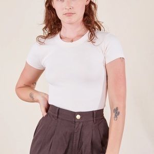 BIG BUD PRESS vintage off white baby tee